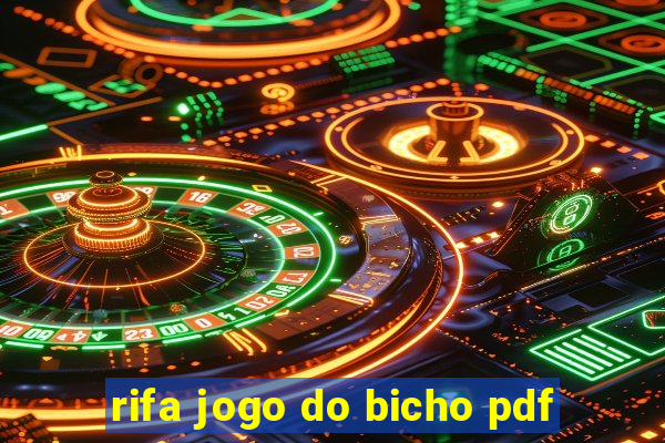 rifa jogo do bicho pdf